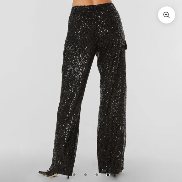 Noli sequin cargo pants- size 4 *Sold Out* - Picture 3 of 6